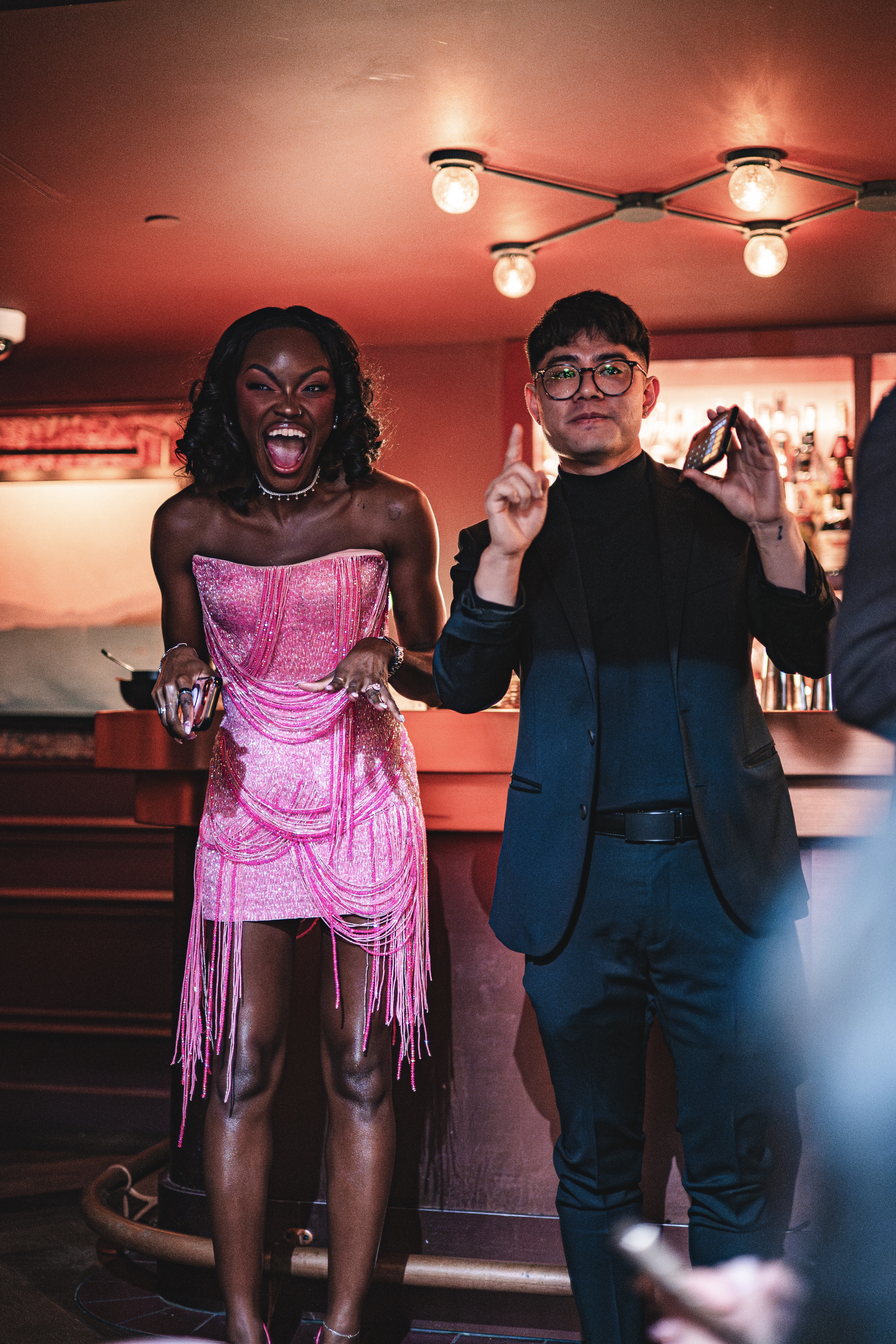 Travis Kim entertaining guests at a Seattle birthday celebration